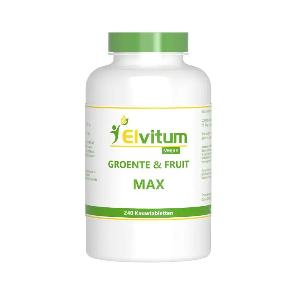 Elvitum Groente en fruit max 240 kauwtabletten