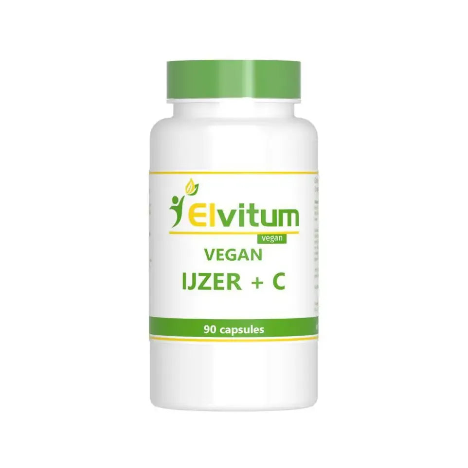 Elvitum IJzer met vitamine C vegan 90 capsules