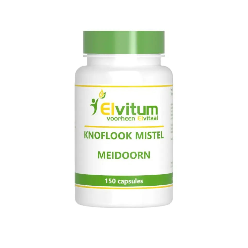Elvitum Knoflook mistel meidoorn 150 vcaps