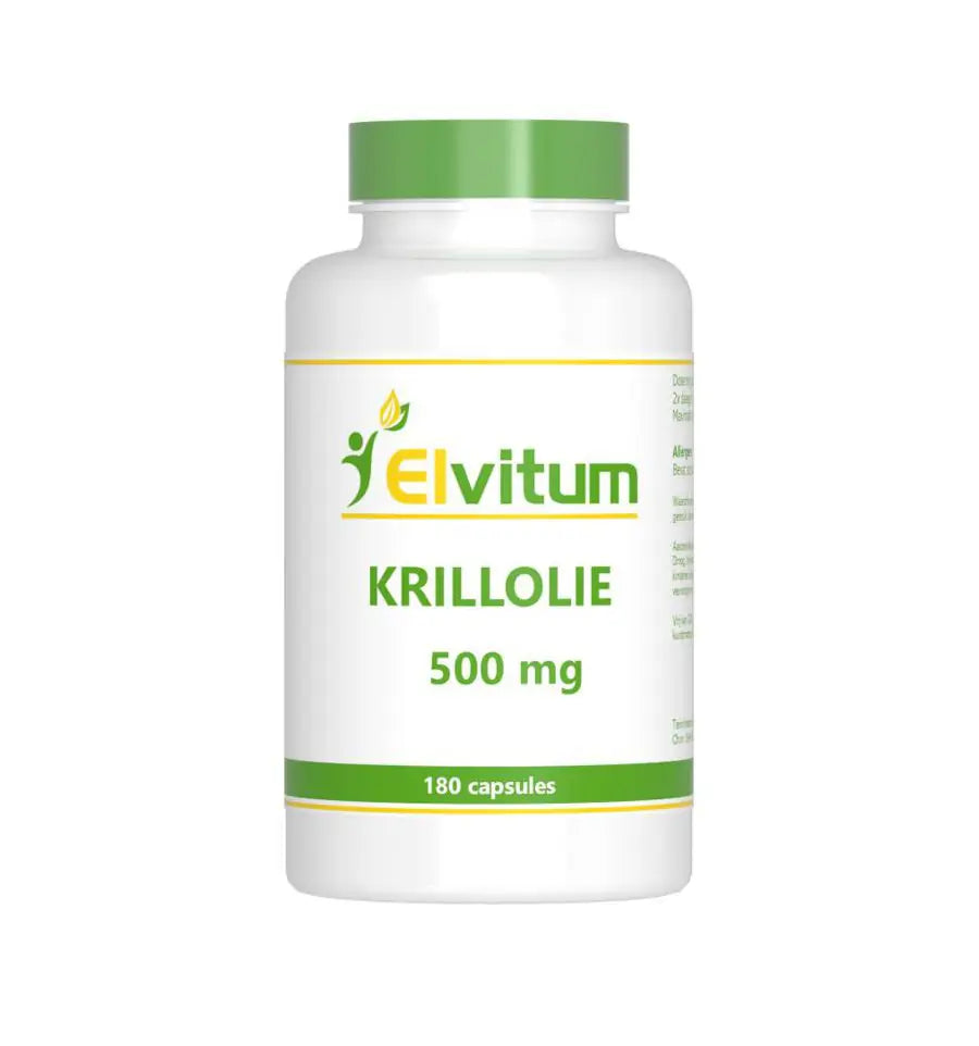 Elvitum Krill olie 500 mg 180 capsules