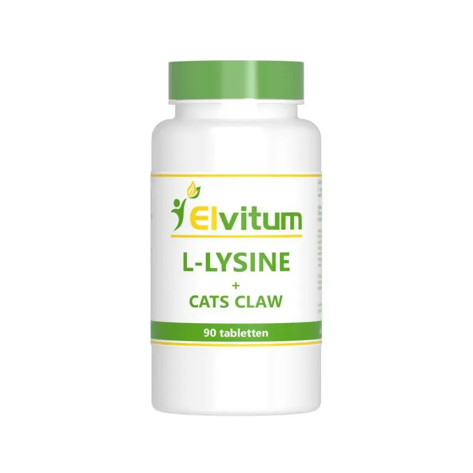 Elvitum L-Lysine cats claw 90 tabletten