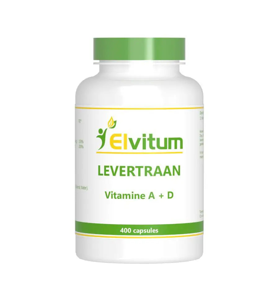 Elvitum Levertraan A D3 400 capsules