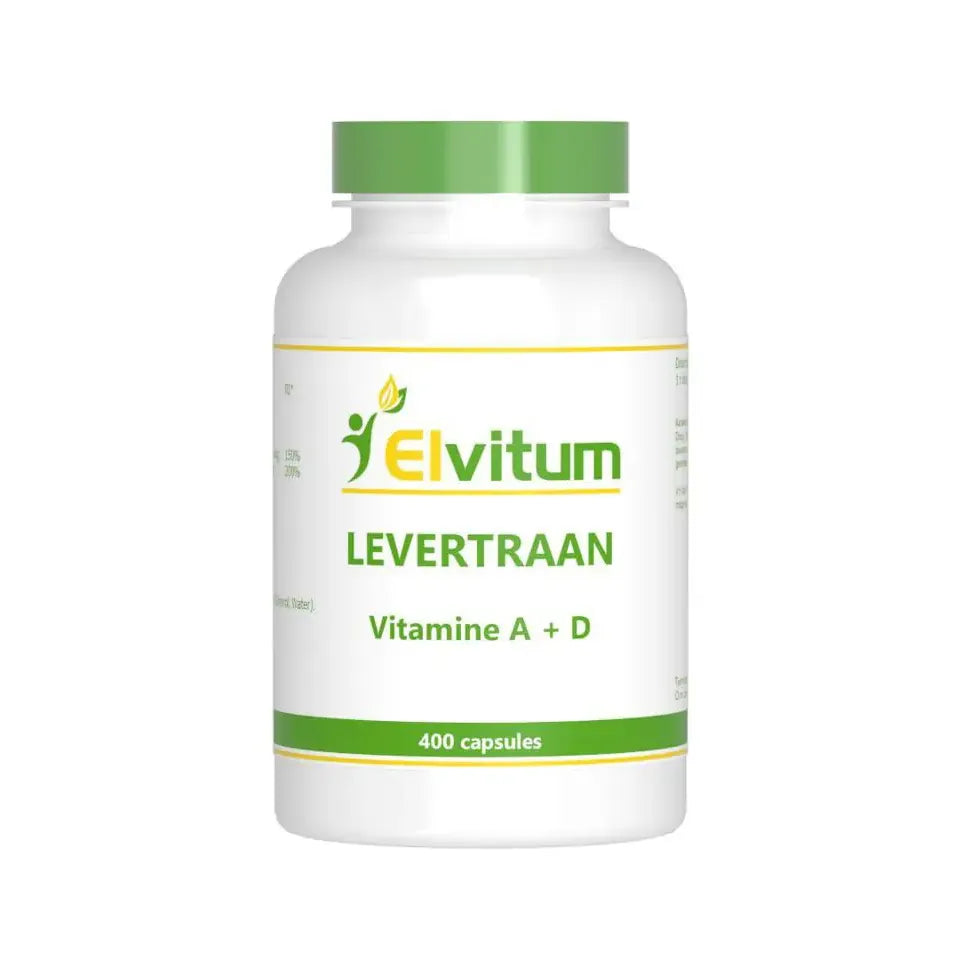 Elvitum Levertraan A D3 400 capsules