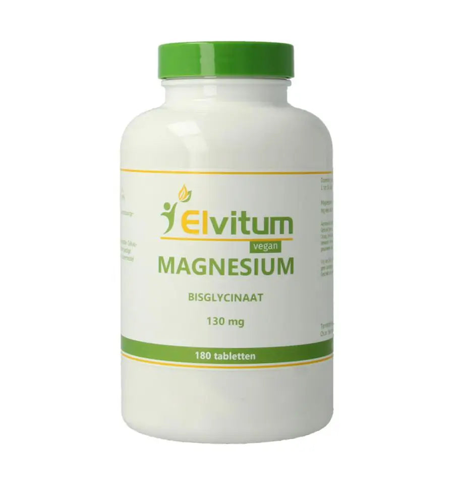 Elvitum Magnesium (bisglycinaat) 130 mg 180 tabletten