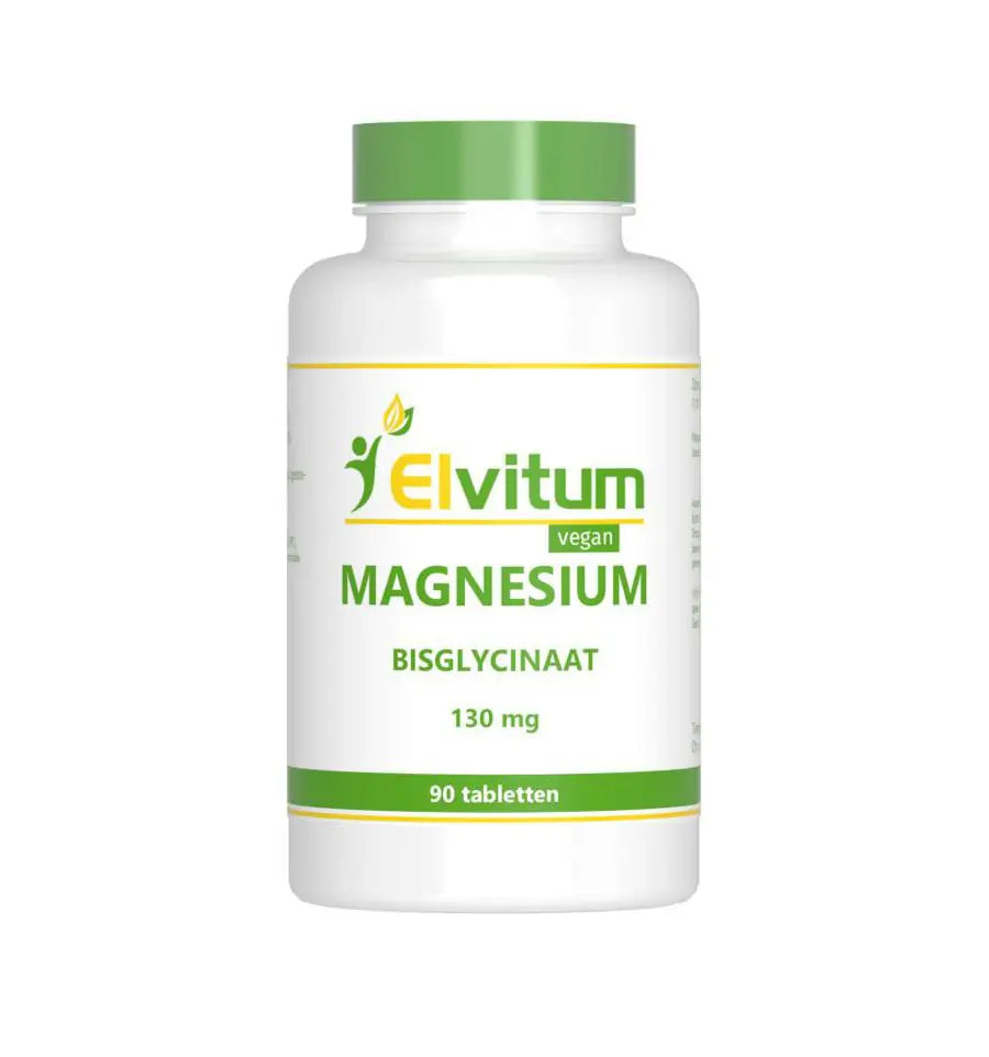 Elvitum Magnesium (bisglycinaat) 130 mg 90 tabletten