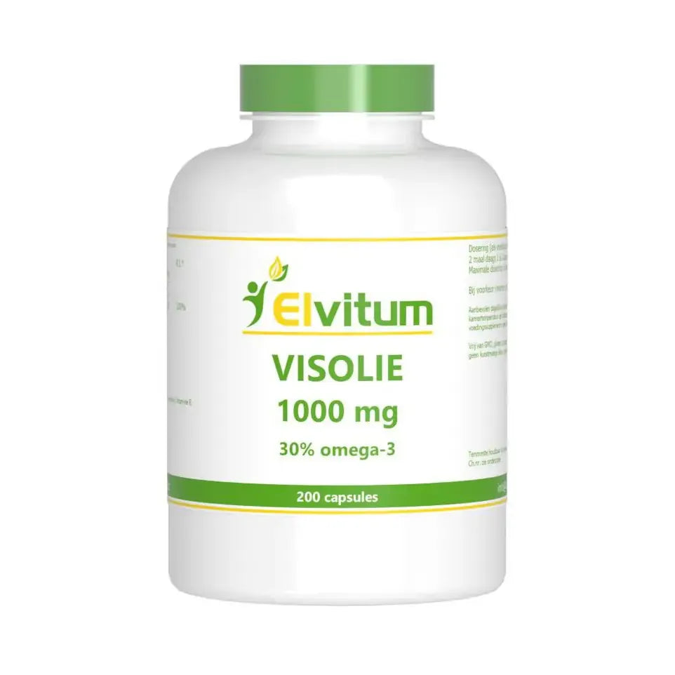 Elvitum Visolie 1000 mg omega 3 30% 200 capsules