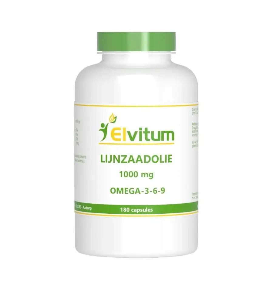 Elvitum Lijnzaadolie omega 3 6 9 180 capsules