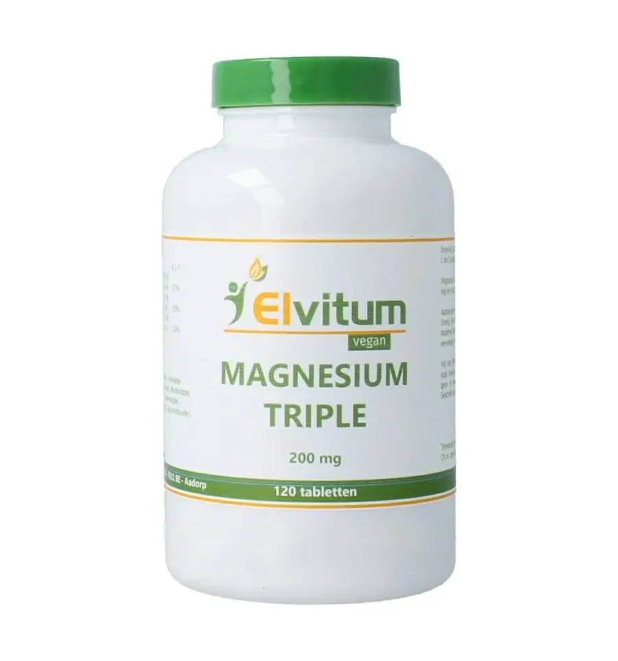 Elvitum Magnesium triple 200 mg 120 tabletten
