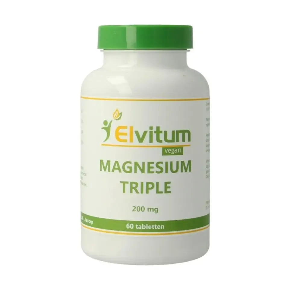 Elvitum Magnesium triple 200 mg 60 tabletten