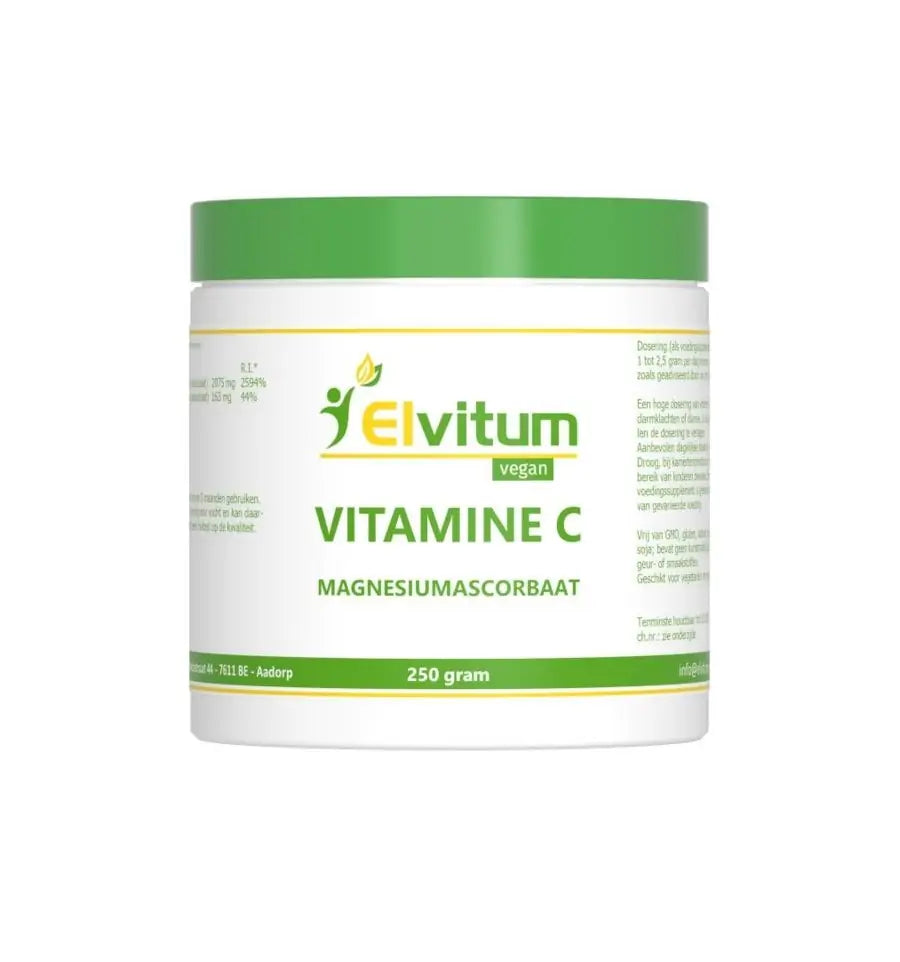 Elvitum Vitamine C poeder magnesiumsorbaat 250 gram