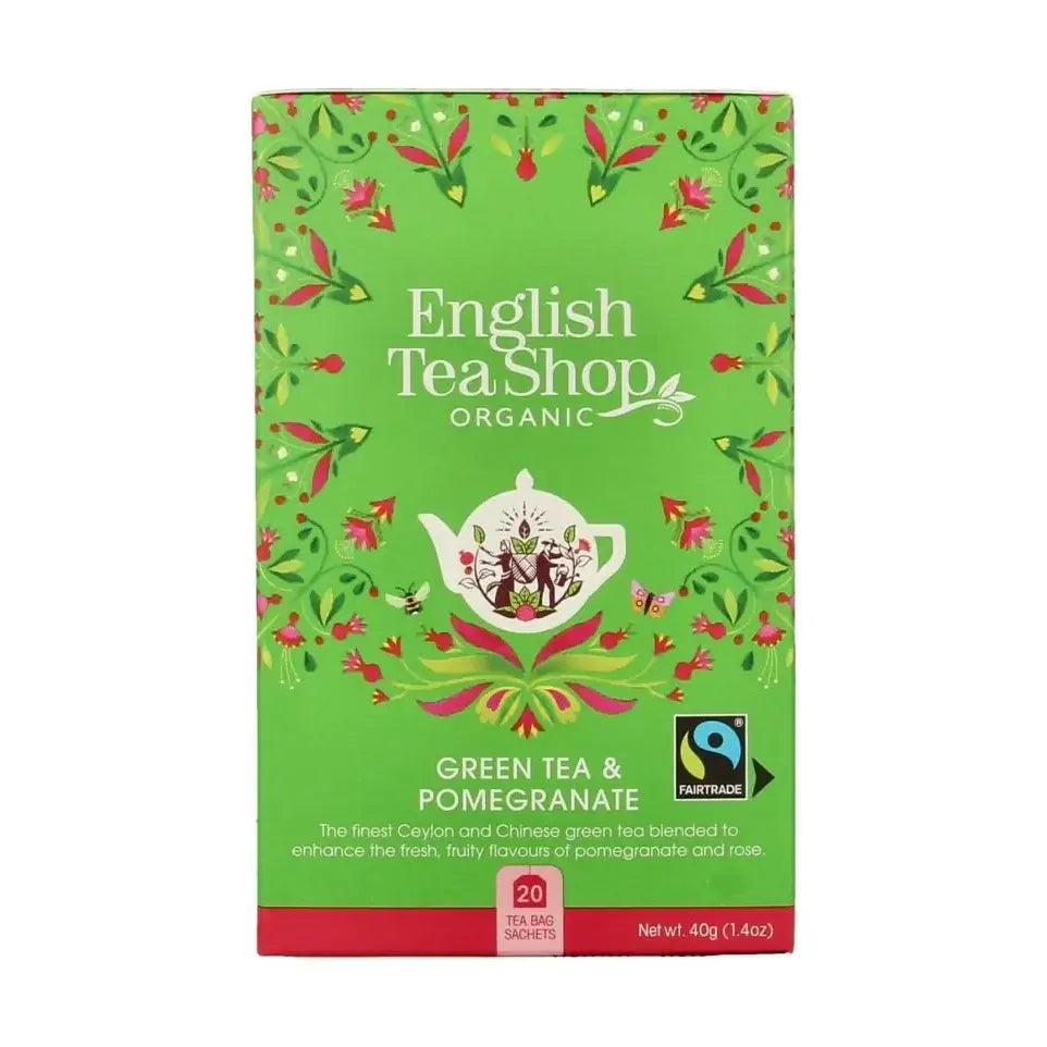English Tea Shop Green tea pomegranate 20 zakjes