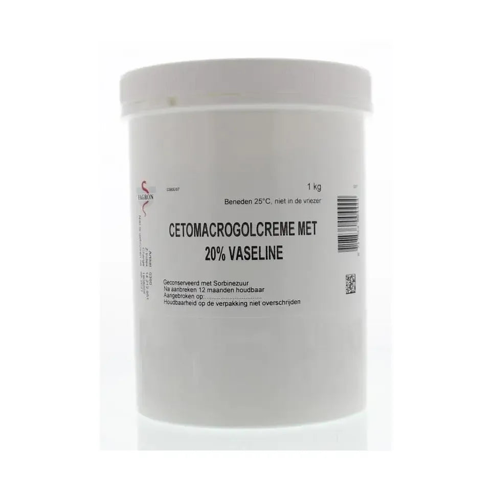 Fagron Cetomacrogol creme 20% vaseline 1 kg