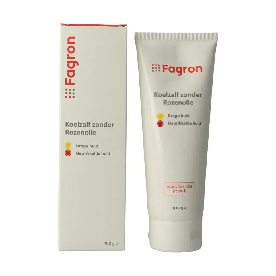 Fagron Koelzalf zonder rozenolie doos & bijsluiter 100 gram