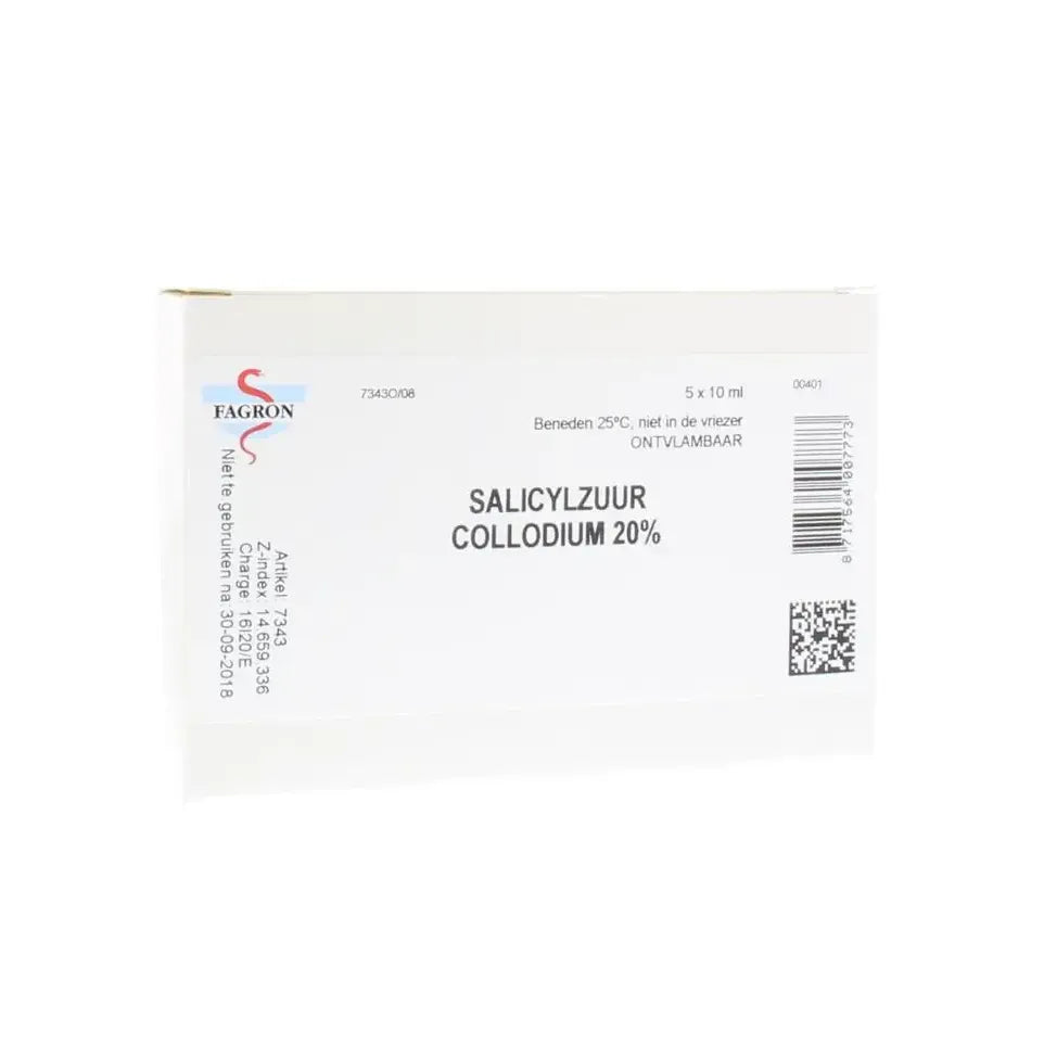 Fagron Salicylzuurcollodium 20% 10 ml 5 stuks