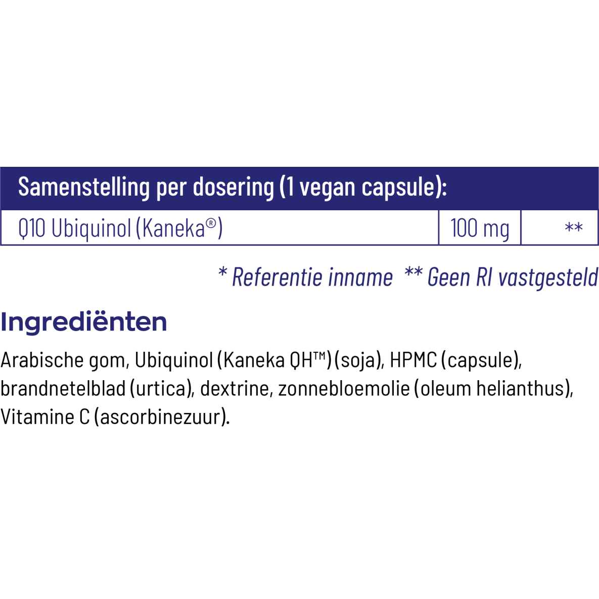Vitakruid Q10 ubiquinol 100 mg