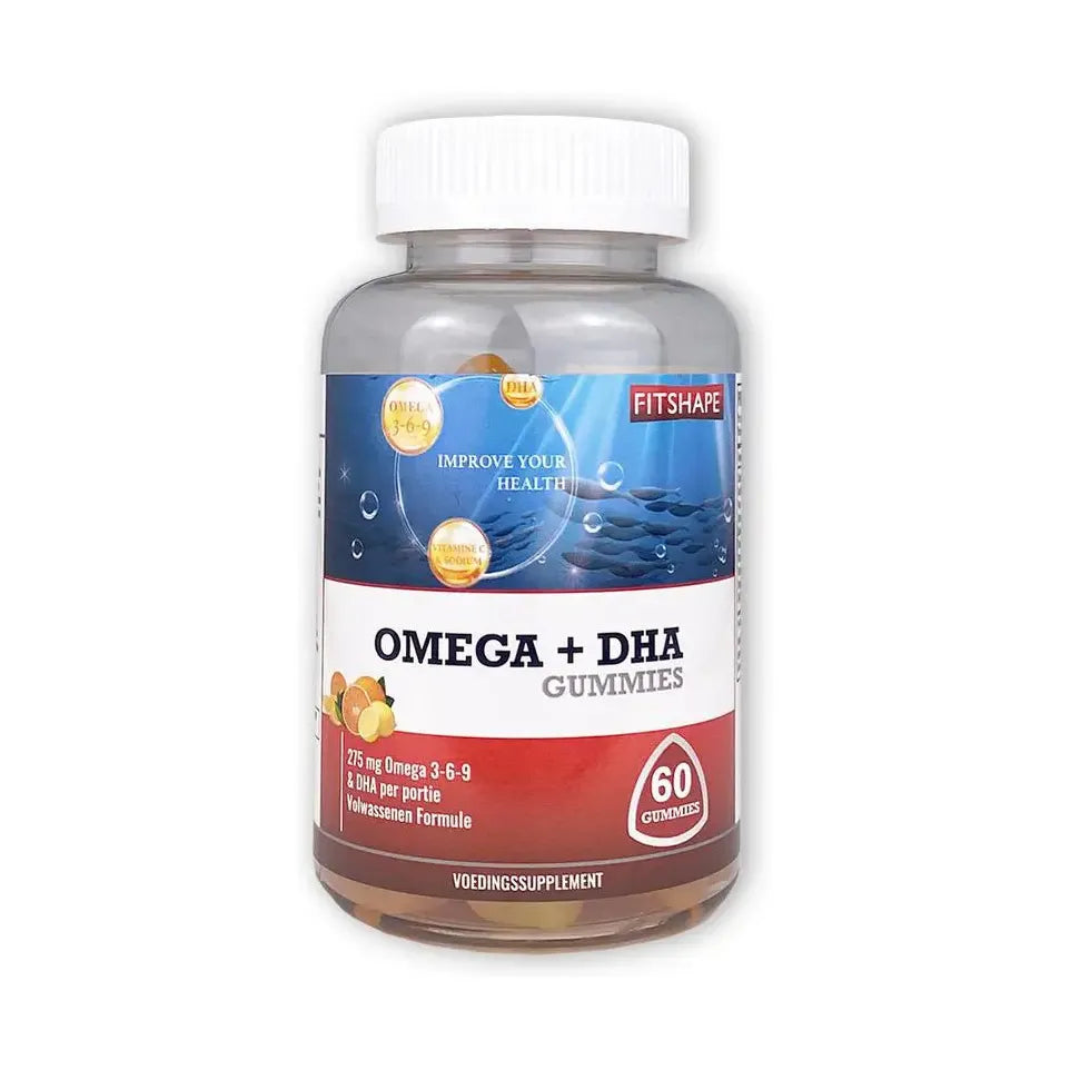 Fin Shape Omega Fitshape Omega + DHA Gummies vegetarisch en glutenvrij