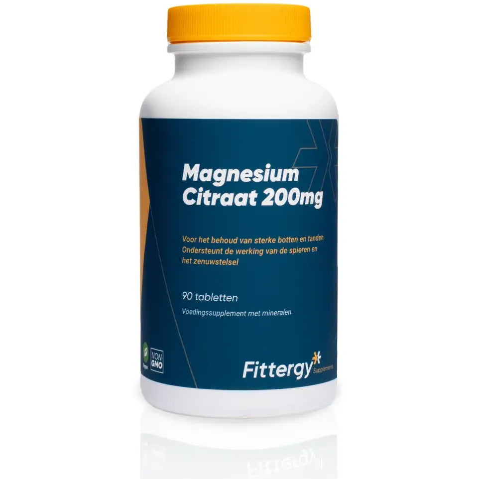 Fittergy Magnesiumcitraat 200 mg 90 tabletten