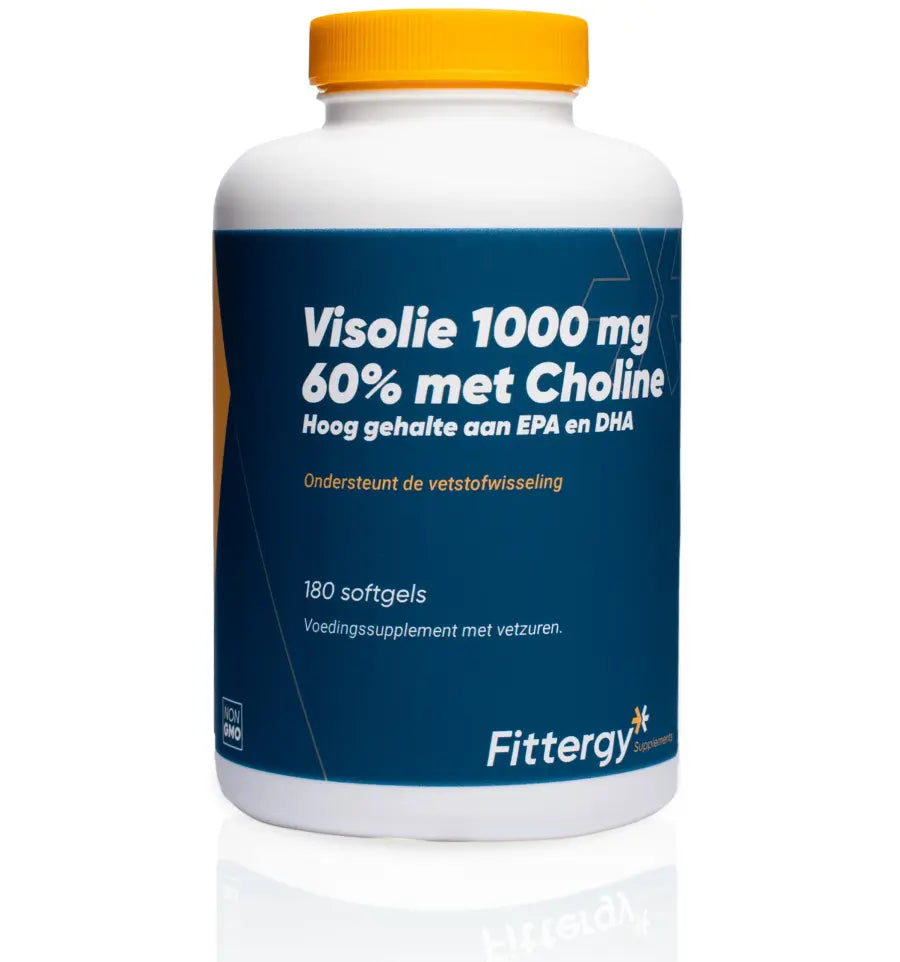 Fittergy Visolie 1000 mg 60% met choline 180 softgels