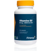 Fittergy Vitamine D3 50 mcg met zink 100 tabletten
