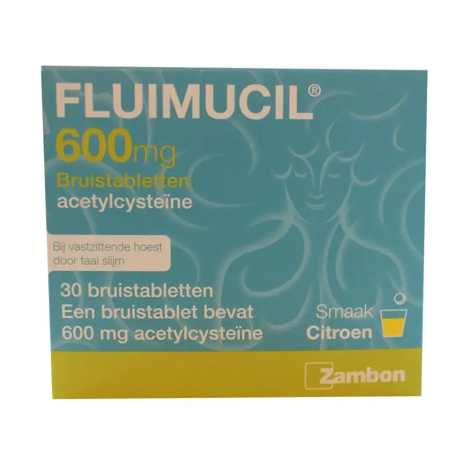 Fluimucil Bruistablet 600 mg 30 bruistabletten