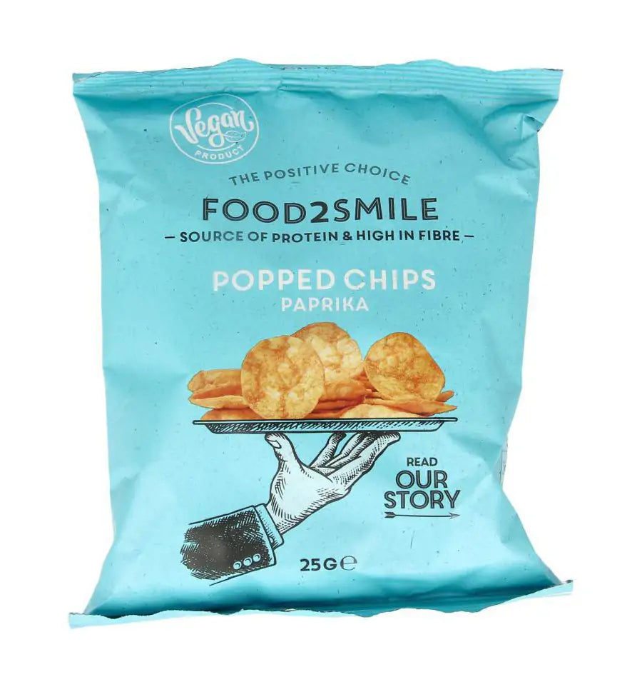 Food2Smile Popped chips paprika 25 gram