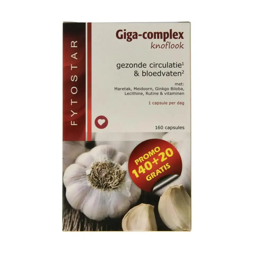 Fytostar Giga complex knoflook 160 capsules