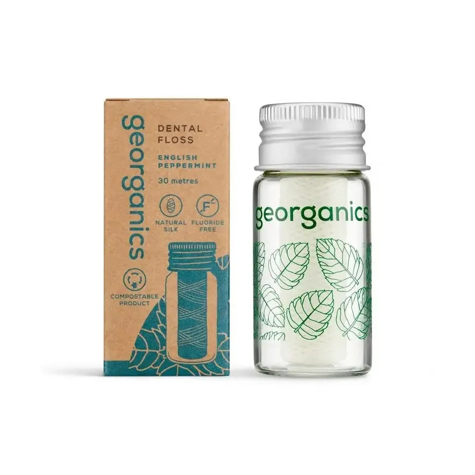 Georganics Dental floss english peppermint 30 meter