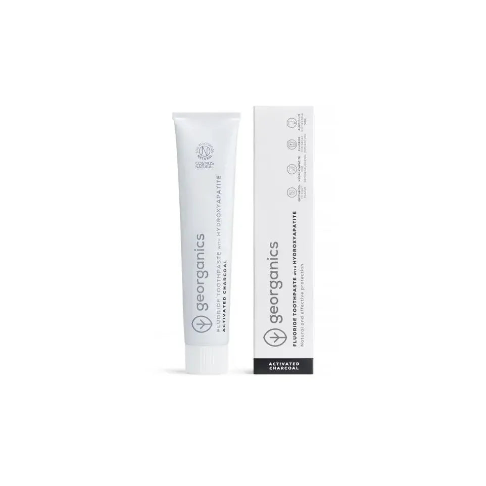 Georganics Fluor toothpaste charcoal tube 75 ml
