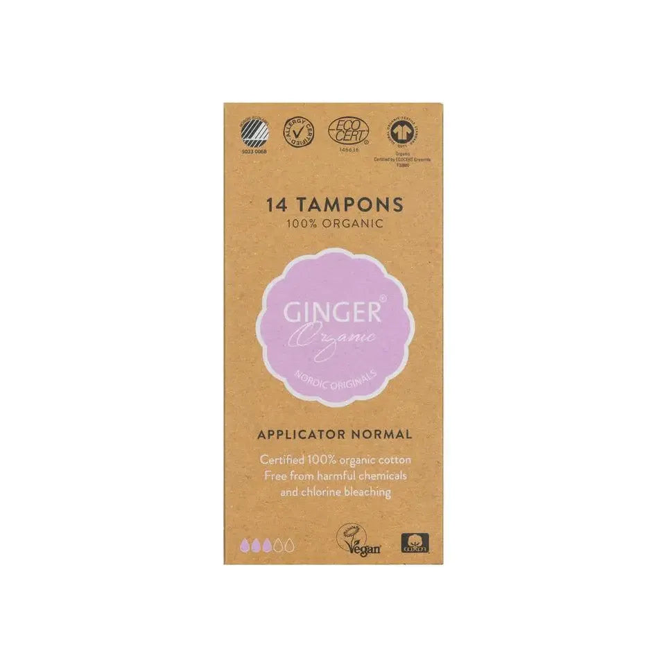 Ginger Organic Tampon normaal met applicator 14 stuks