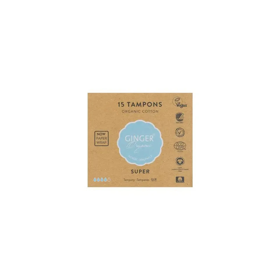 Ginger Organic Tampon super 15 stuks