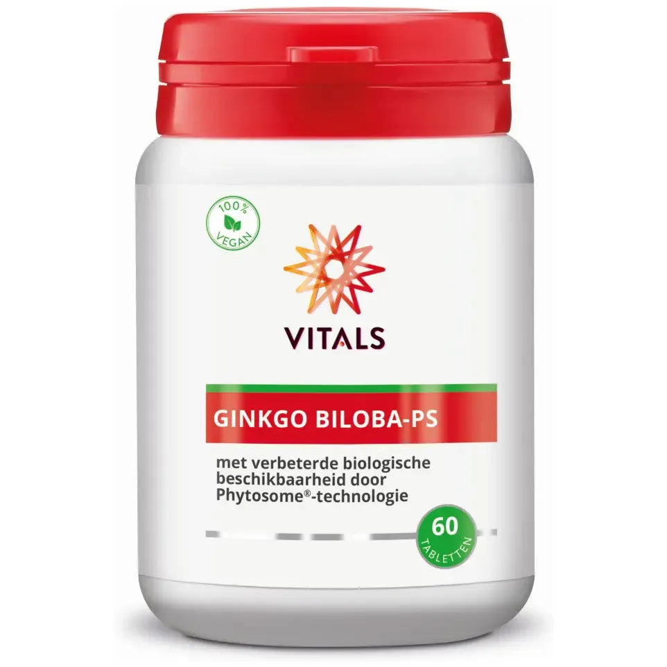 Vitals Ginkgo biloba PS 480 mg 60 tabletten