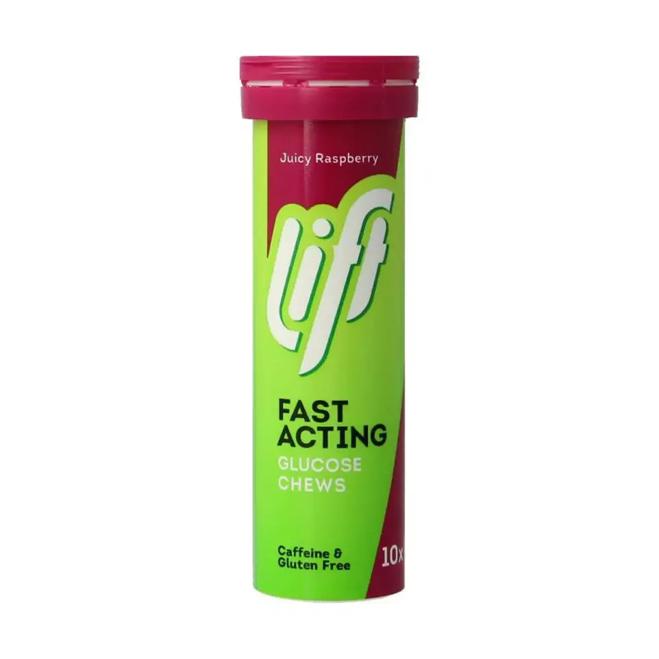 Lift Glucotabs framboos meeneembuisje 10 tabletten