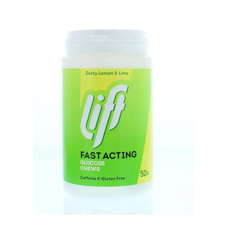 Lift Zesty lemon & lime glucose 50 kauwtabletten