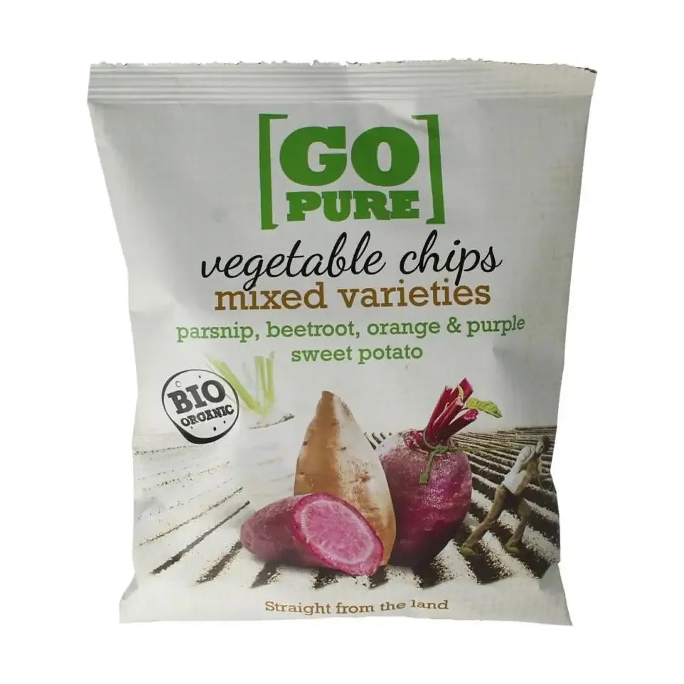 Go Pure Chips groente biologisch 90 gram