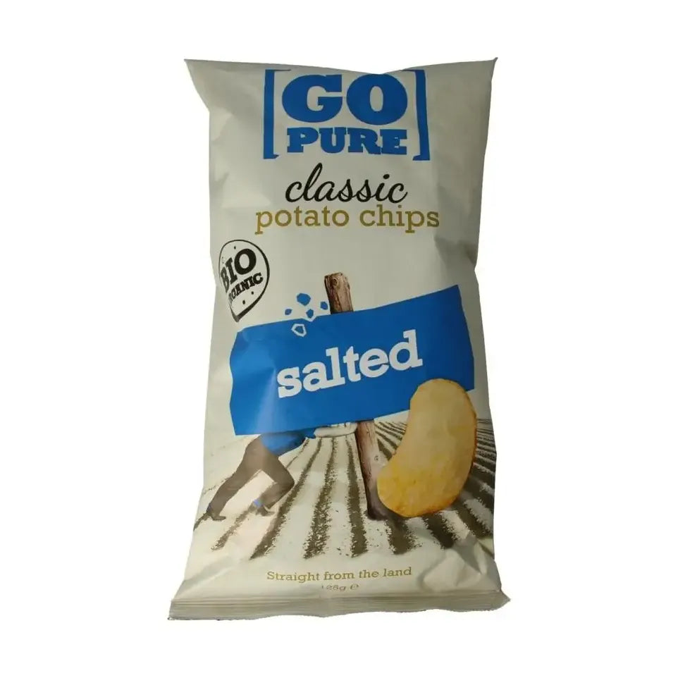 Go Pure Chips naturel gezouten 125 gram