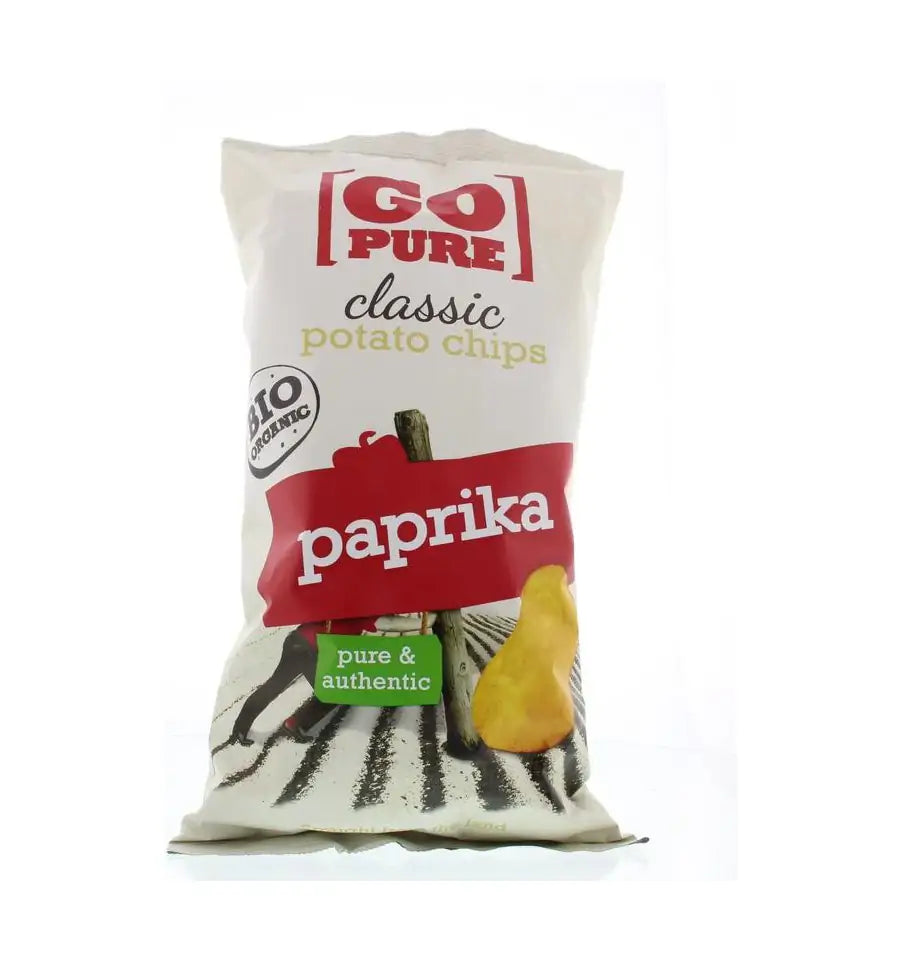 Go Pure Chips paprika 125 gram