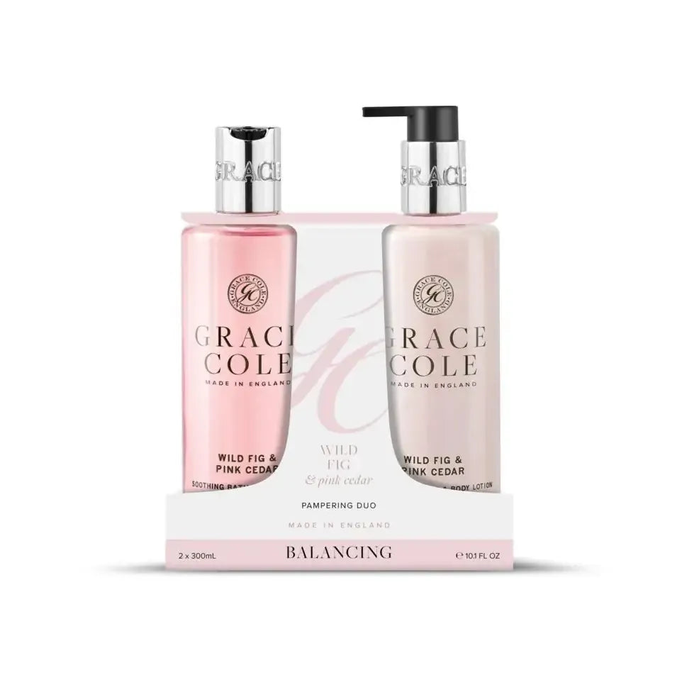 Grace Cole Wild fig&pink cedar body duo 2 stuks