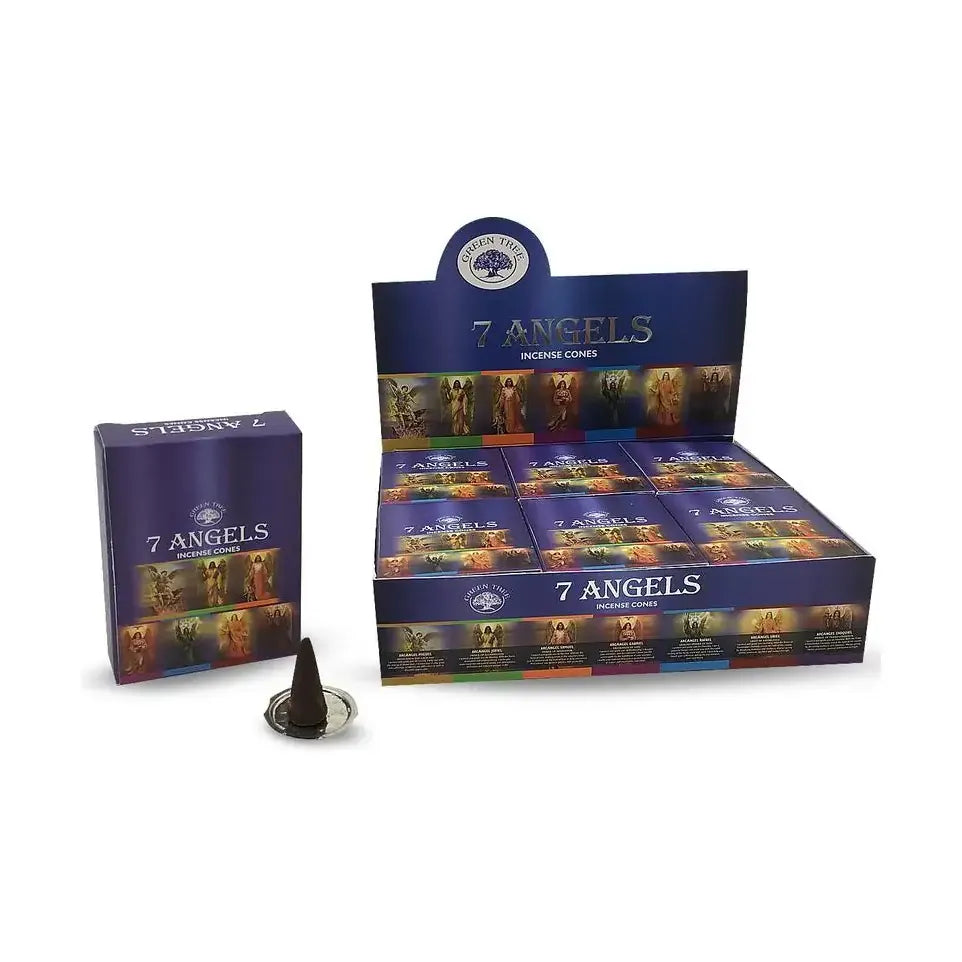 Green Tree Kegelwierook 7 angels 10 stuks