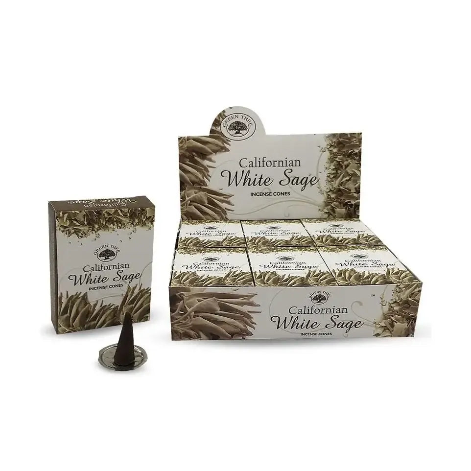 Green Tree Kegelwierook California white sage 10 stuks