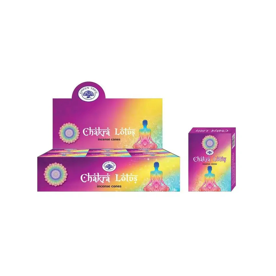 Green Tree Kegelwierook chakra lotus 10 stuks