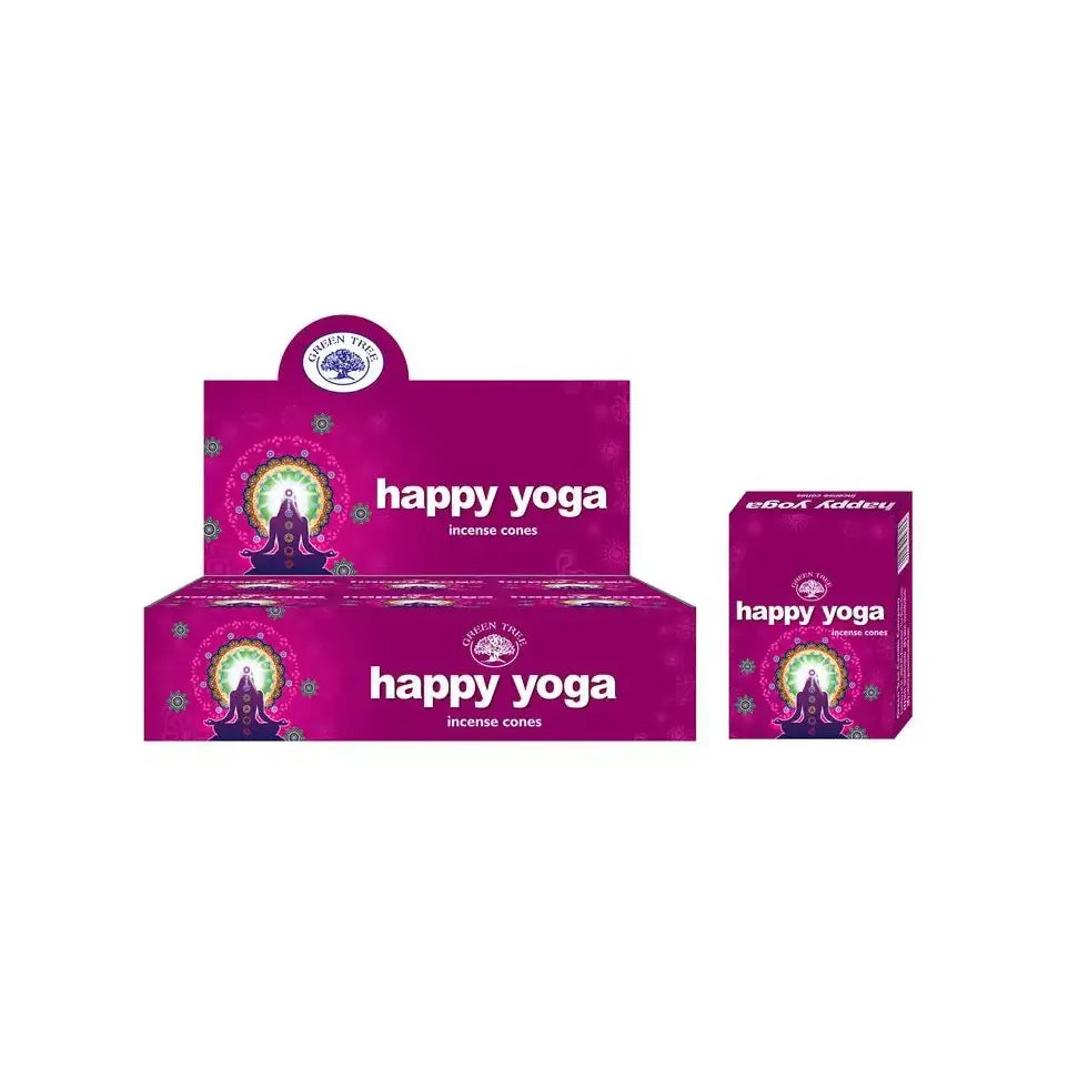 Green Tree Kegelwierook happy yoga 10 stuks