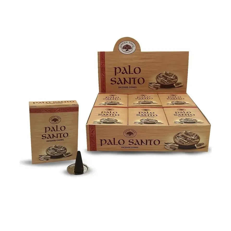 Green Tree Kegelwierook palo santo 10 stuks