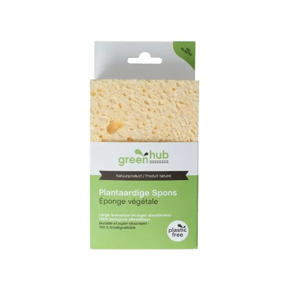 Greenhub Spons plantaardig 14x9x3,5cm