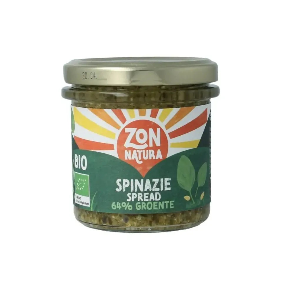 Zonnatura Groentespread spinazie 135 gram