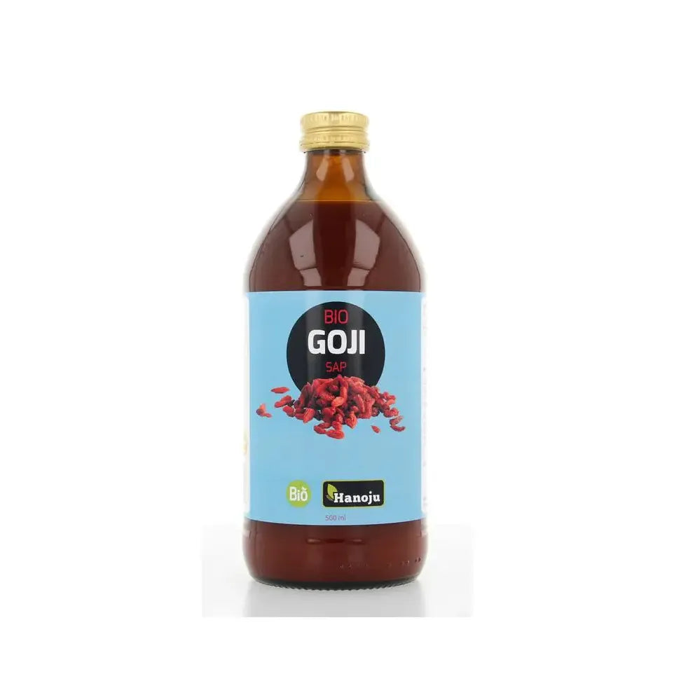 Hanoju Goji premium 100% sap glas fles biologisch 500 ml