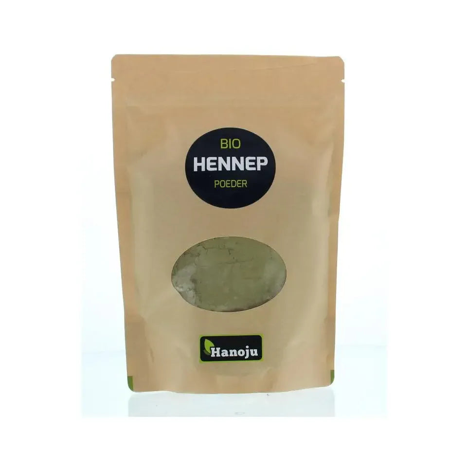Hanoju Bio hennep poeder paper bag 250 gram