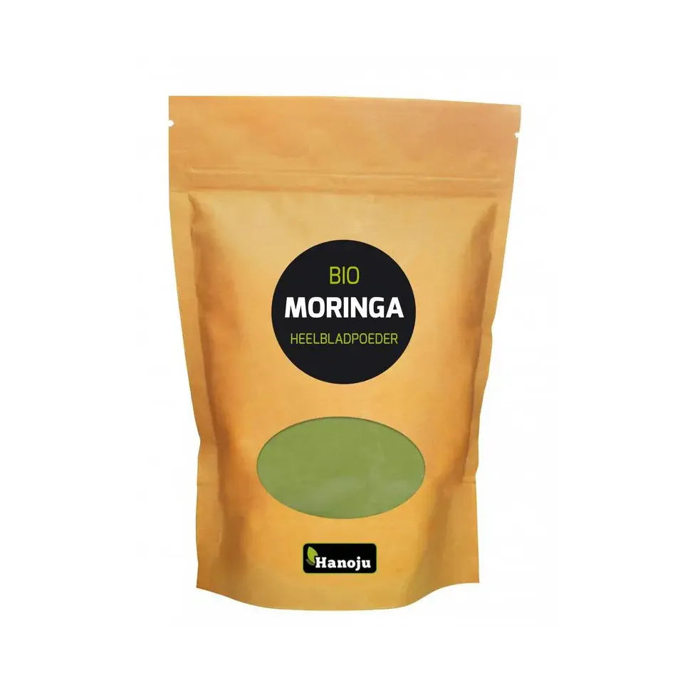 Hanoju Moringa oleifera heelblad poeder biologisch 200 gram
