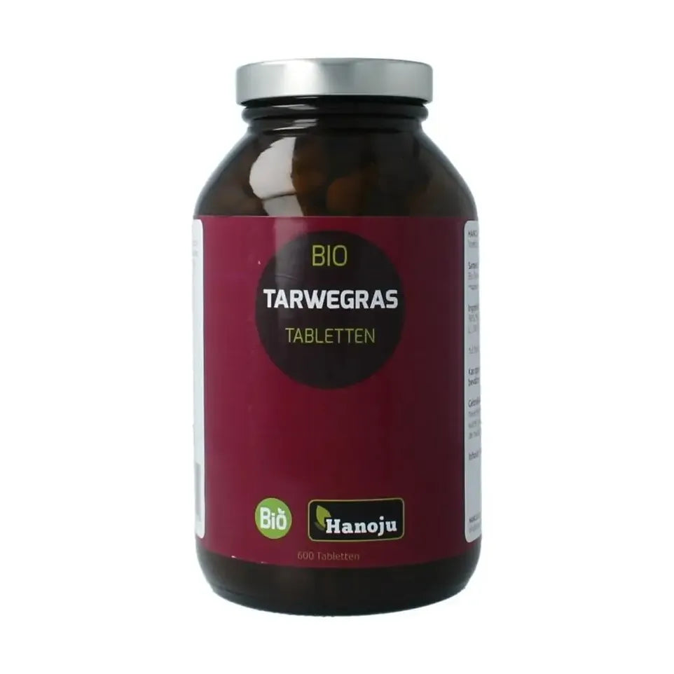 Hanoju Tarwegras glas flacon 600 tabletten