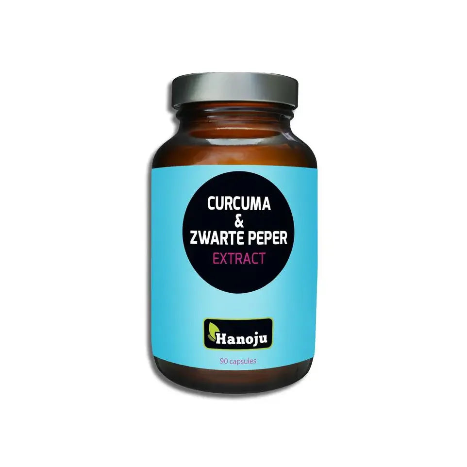 Hanoju Curcuma poeder & zwarte peper extract 90 capsules