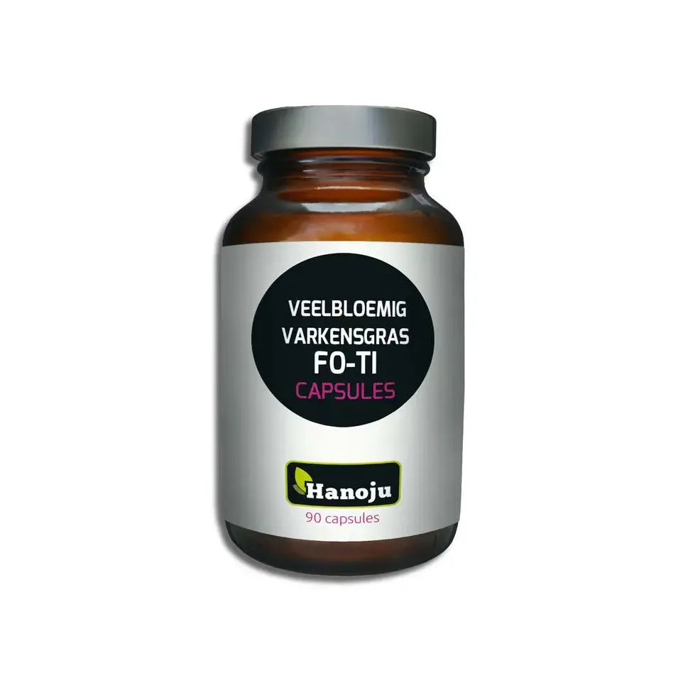 Hanoju Veelbloemig varkensgras fo-ti 90 capsules